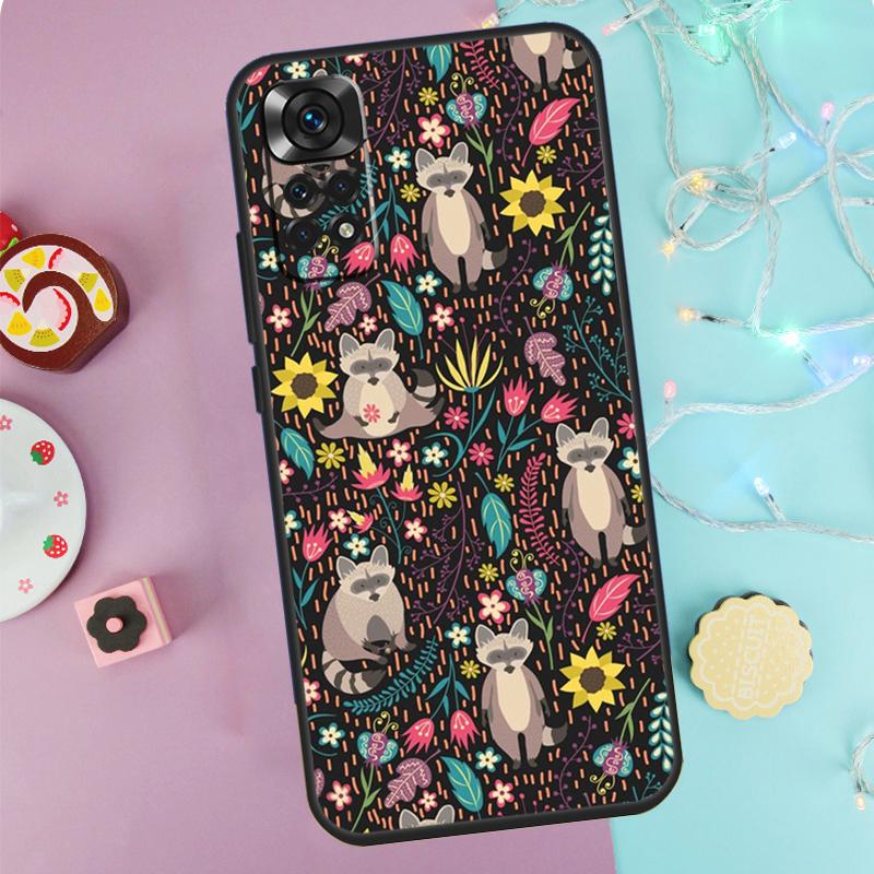 Raccoon Art Case For Xiaomi Redmi Note 14 13 9 10 11 12 Pro 9S 10S 11S 12S Redmi 13C 10C 12C 14C Cover