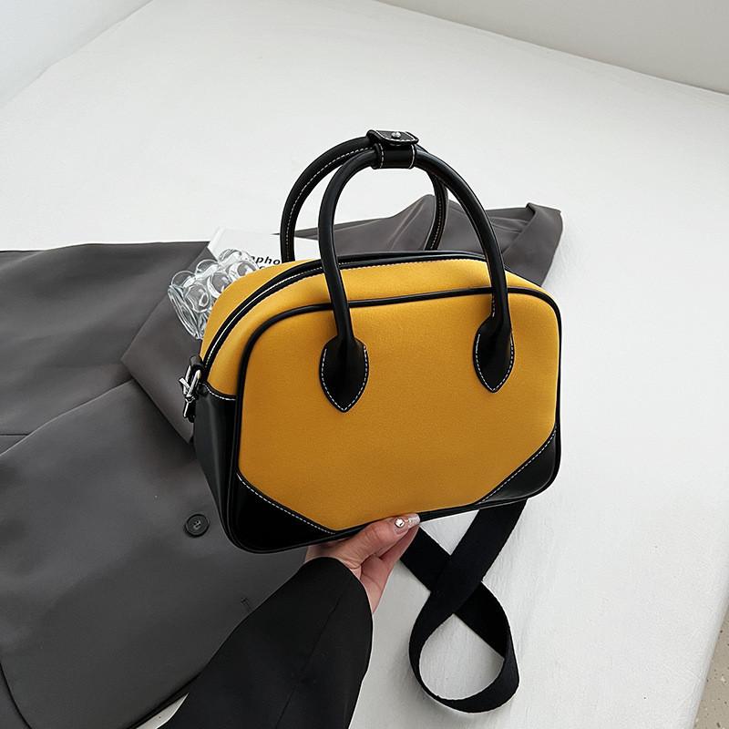 

Blue And Yellow Korean Style Fashion Bag For Women Small Crossbody Bag With Commuter Handbag Chic Design Trendy Cross-border Style Pu Material жовтий