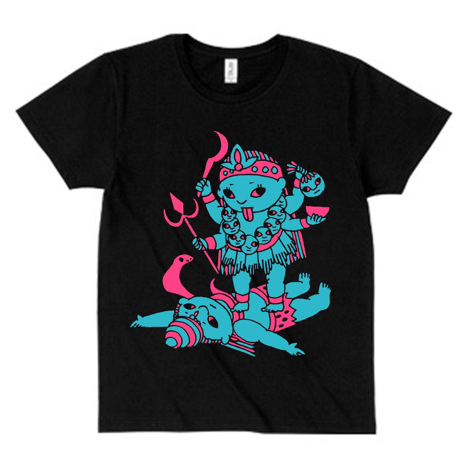Japan Animal Association Tee Shirt black Indian God T-shirt Kali S разноцветный