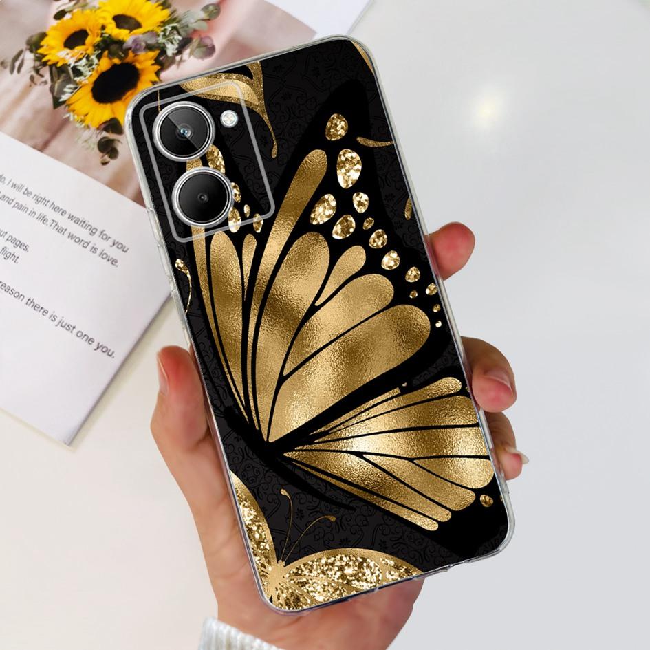 For Realme 10 Case RMX3630 Back Cover Cute Panda Cartoon Slim Soft Clear Silicone Phone Case For Realme 10 Pro Plus RMX3687 Capa