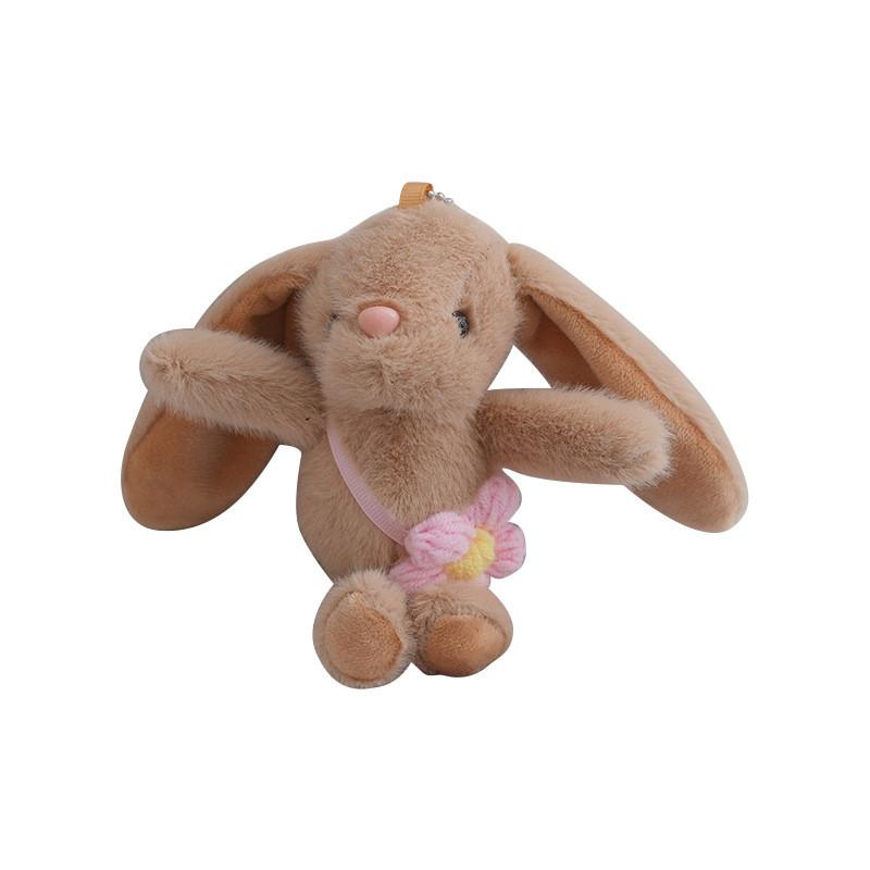 Adorable Plush Bunny Keychain Cute Rabbit Doll Wedding Favor Soft Toy Accessory