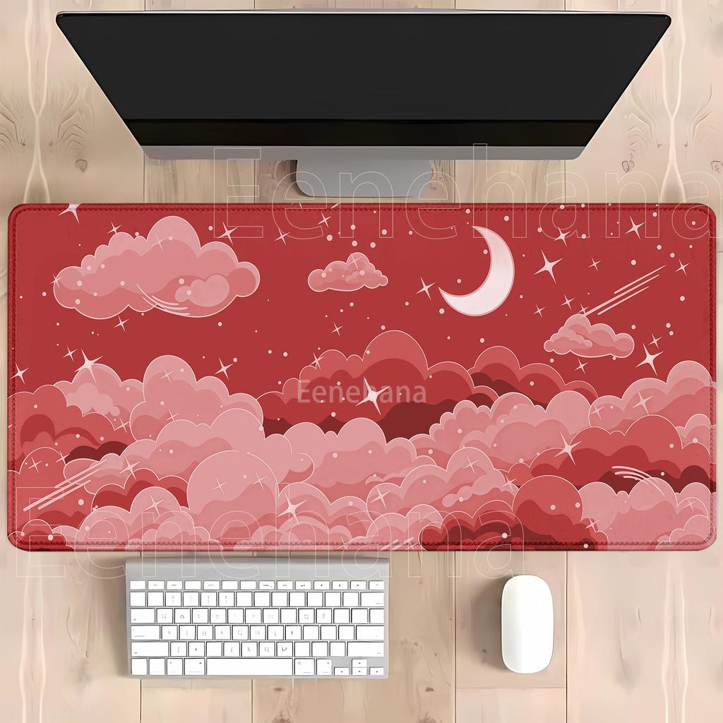 HD Printing Cloud Gamer XXL Mousepad Keyboard Rug Landscape Pc Large Mouse Pad Natural Rubber office overlock xmm Desk Mat