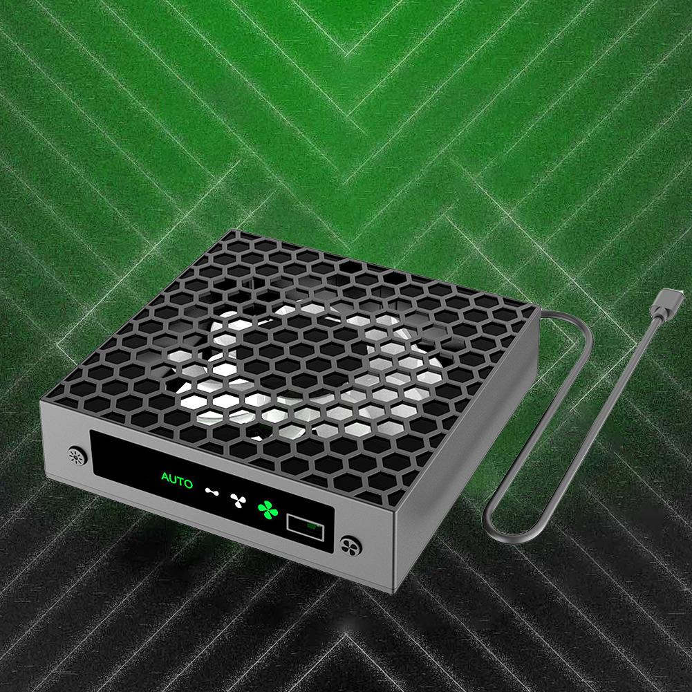 RGB-Lüfter mit 3 Geschwindigkeitsstufen, einstellbarer Lüfterkopf, USB-Anschluss, temperaturgesteuertes Kühlsystem für Xbox Series X