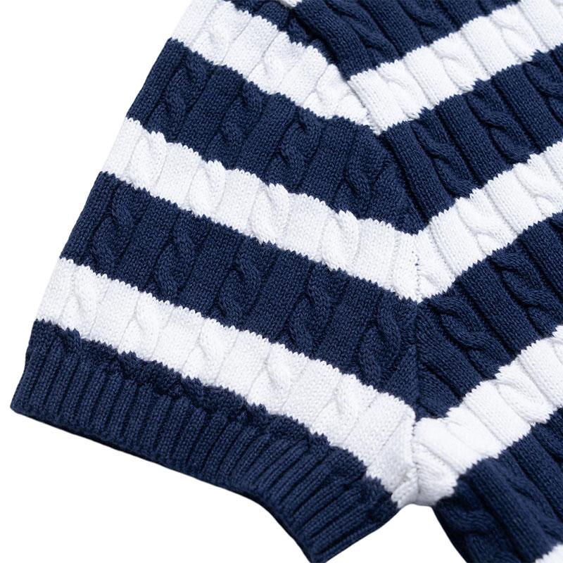 Polo Ralph Lauren Dress Set Striped Cotton Knit Pony Embroidery Kids Dress CWPO2STG2U20034-410