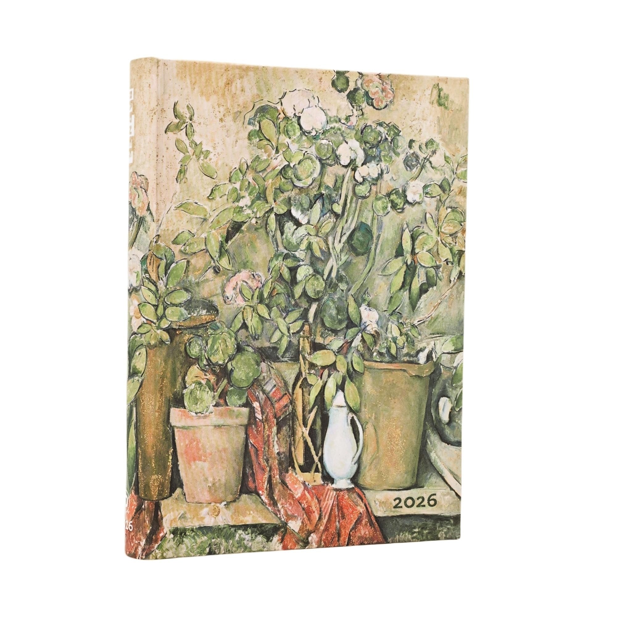 

Paperblanks 2026 Diary English Edition Hardcover Cezanne s Terracotta Pots and Flowers Midi DE0752-5