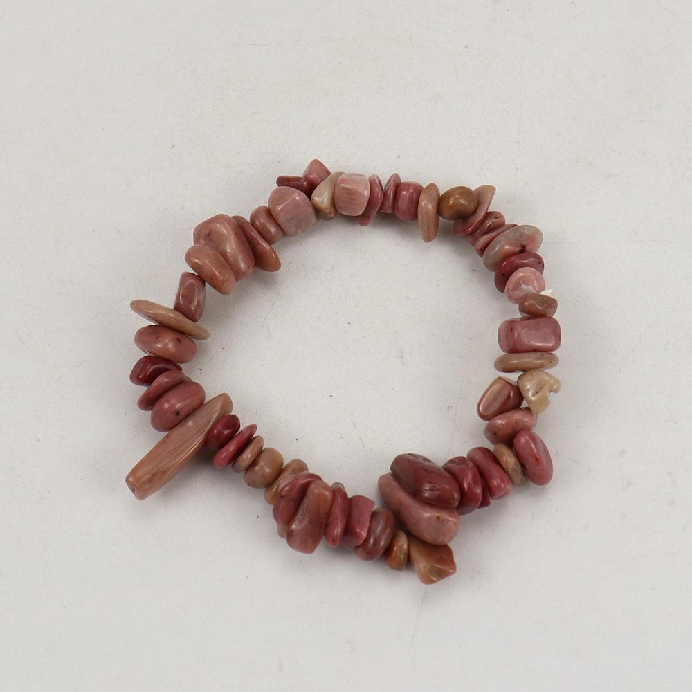 Handmade Beaded Natural Crystal Crushed Stone Bracelet B54