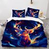 Elk Series 3D Digital Printing Three-Piece Bedding Kit Bed Sheet Quilt Cover