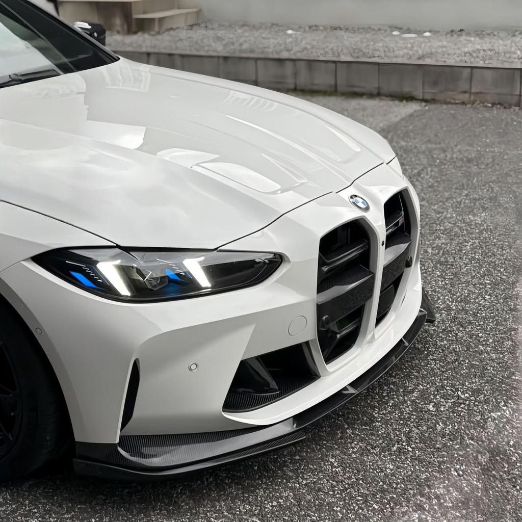 BMW M3 G80 M4 G82 3D Style Carbon Fiber Rear Diffuser & Front Lip with Dry Carbon Fiber Tail Lip.
