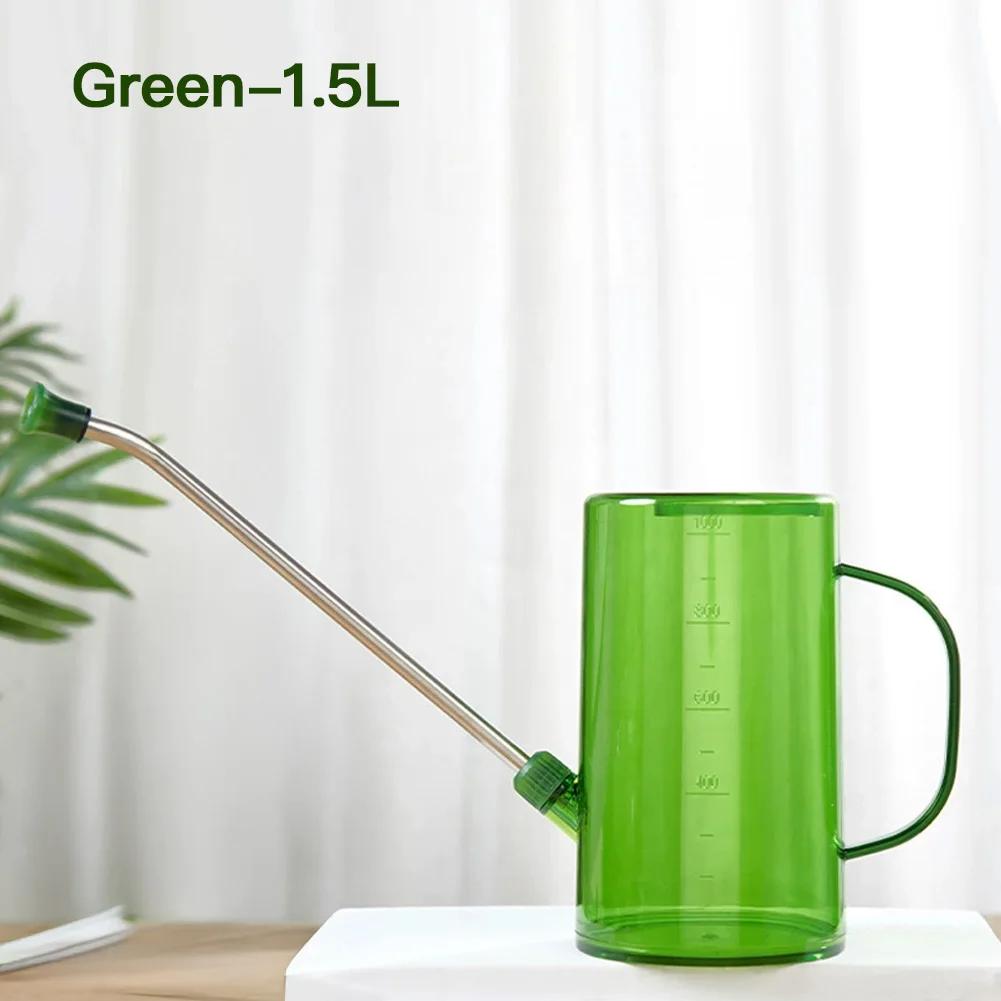 Green Plant Watering Kettle 1L/1.5L Long Nozzle Watering Kettle Household Flower Watering Kettle For Plants And Outdoor Use