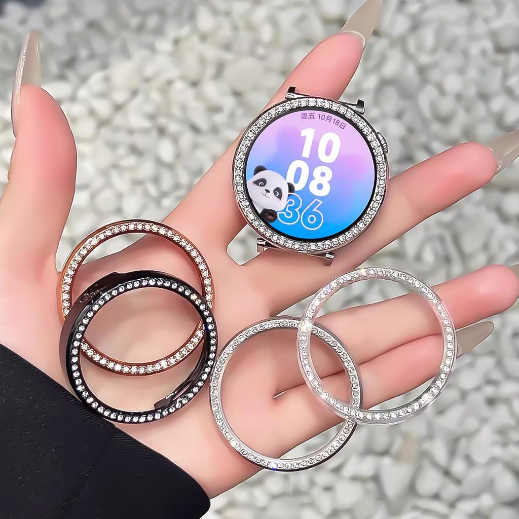 Bling PC Hohlgehäuse Rahmen für Huawei Watch GT6 Diamant Kristall Stoßstangen Schutz für Huawei Watch GT6 41mm Hülle Zubehör