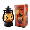 Halloween Retro Oil Lamp Portable Pumpkin Small Oil Lamp Halloween Lantern and Ghost Festival Atmosphere Arrangement