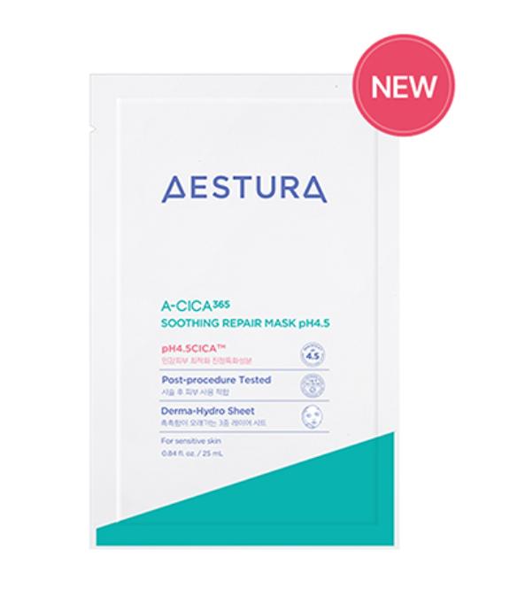 AESTURA A-Cica365 Успокаивающая восстанавливающая маска pH4.5 1 Sheet