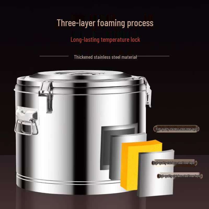JPHZNB Commercial Stainless Steel Insulated Food Warmer Dispenser