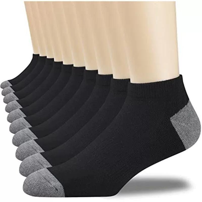 

Men s Summer Thin Matching Color Sports Leisure All Non Slip Low Top Socks 1 pair чорний