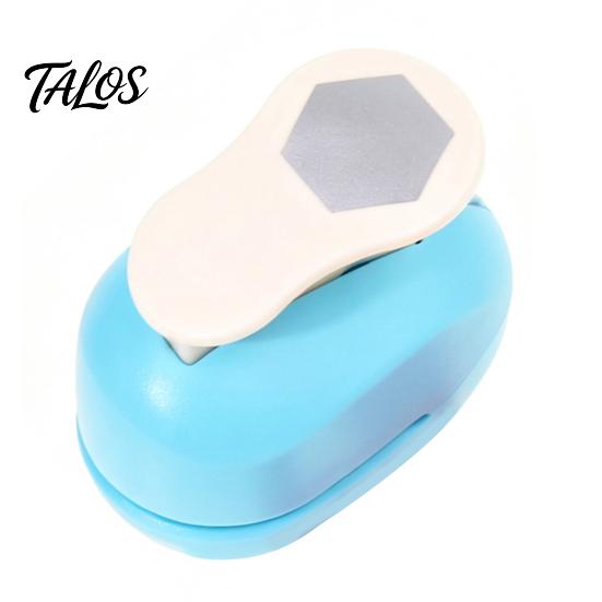 Portable Craft Punch Hexagon Paper for Crafts, Professional Hole Puncher, Scrapbook Handheld Shape Puncher DIY Arts Cardboard, Greeting Cards Metal
