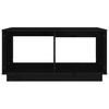 Vidaxl Stolik Kawowy, Czarny, 80X50X40 Cm, Lite Drewno Sosnowe