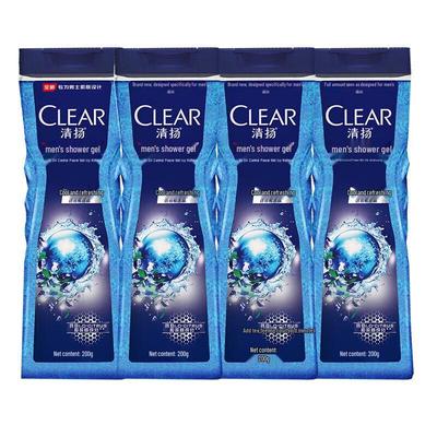 Clear Men Cool & Refreshing Oil Control Body Wash 4x200g