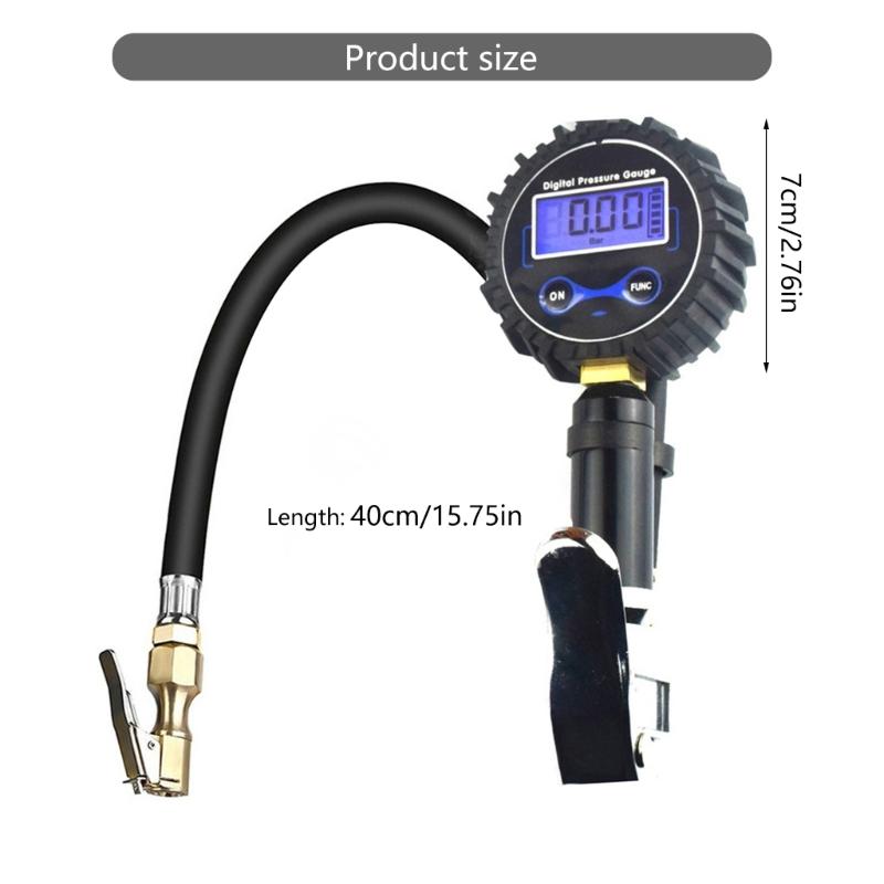 Tyre Pressure Diagnostic Checker Tool with Accurate Digital Readout Fit for Vehicles Professional Automotive Technicians