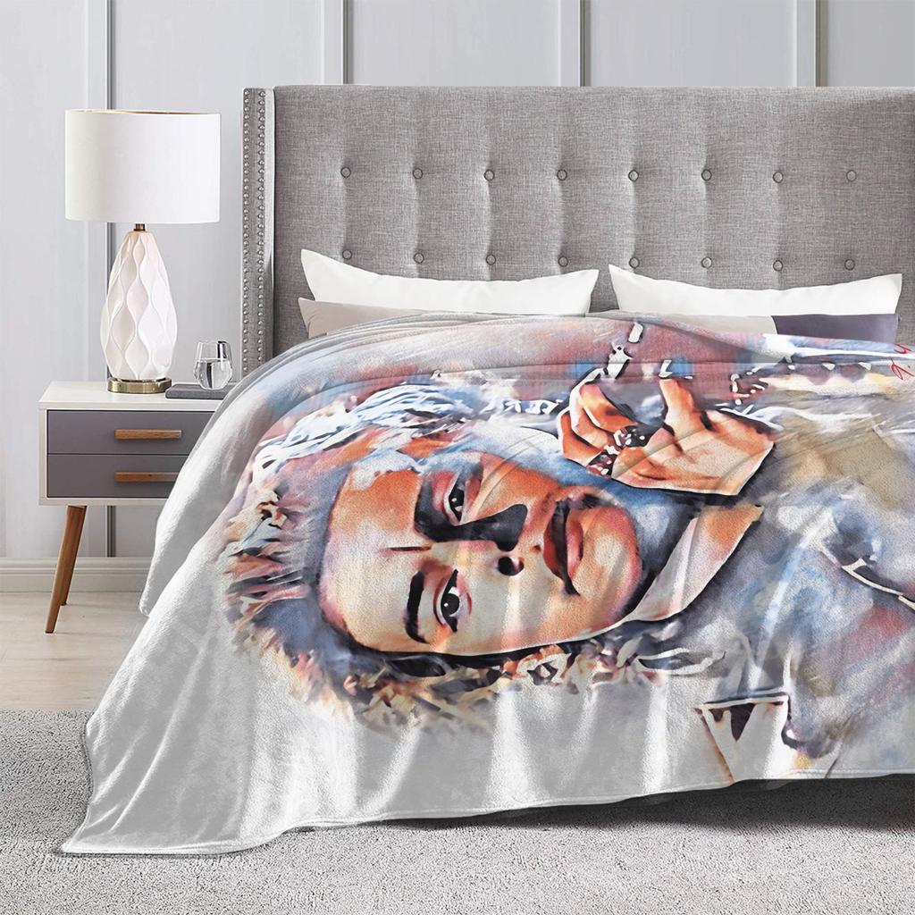 Singer Harryy S-Styles Plush Blanket Child Flannel Throw Blanket For Outdoor Warm Soft Design Quality Bedspread Present