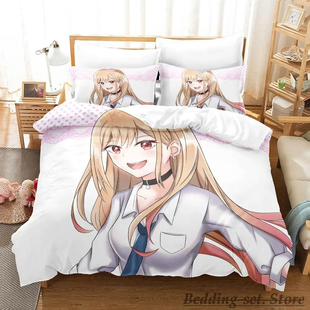 Marin Kitagawa Bedding Set Single Twin Full Queen King Size Bed Set Adult Kid Bedroom Duvetcover Sets Anime parure de lit