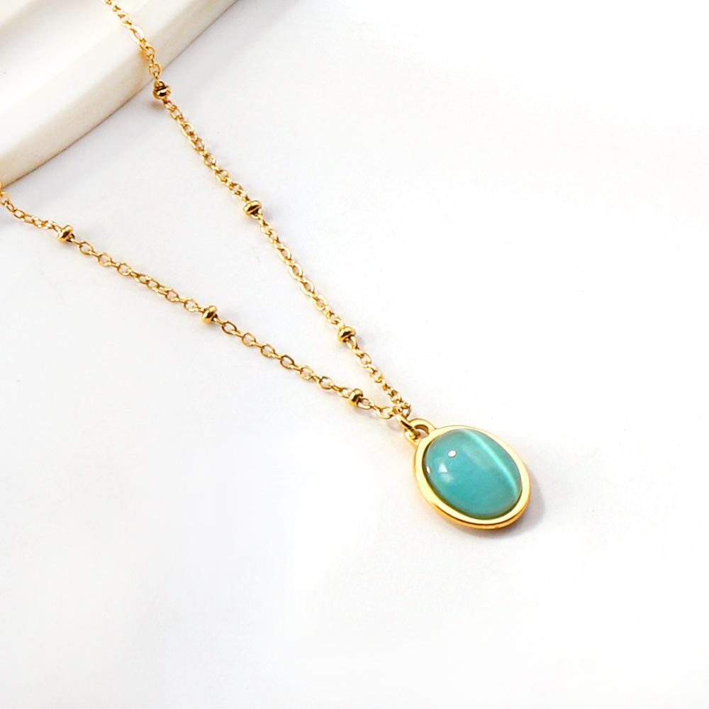 Fashion Titanium Steel Necklace Women Light Luxury Minimalist Hip Hop Pendant Jewelry for Daily Wear
