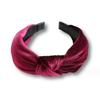 PROLY New Fashion Headband For Women Classic Canary Velvet Center Knot Casual Hairband Winter For Adult Turban Hair Accessories
