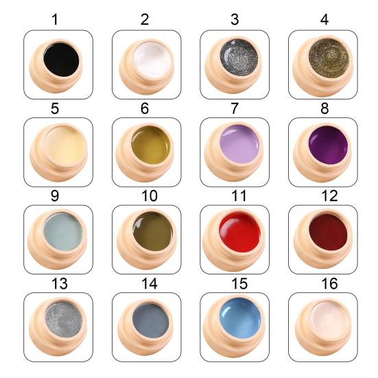 5ml Nail Varnish Multifunctional DIY Exquisite Solid Canned Nail Gel for Women