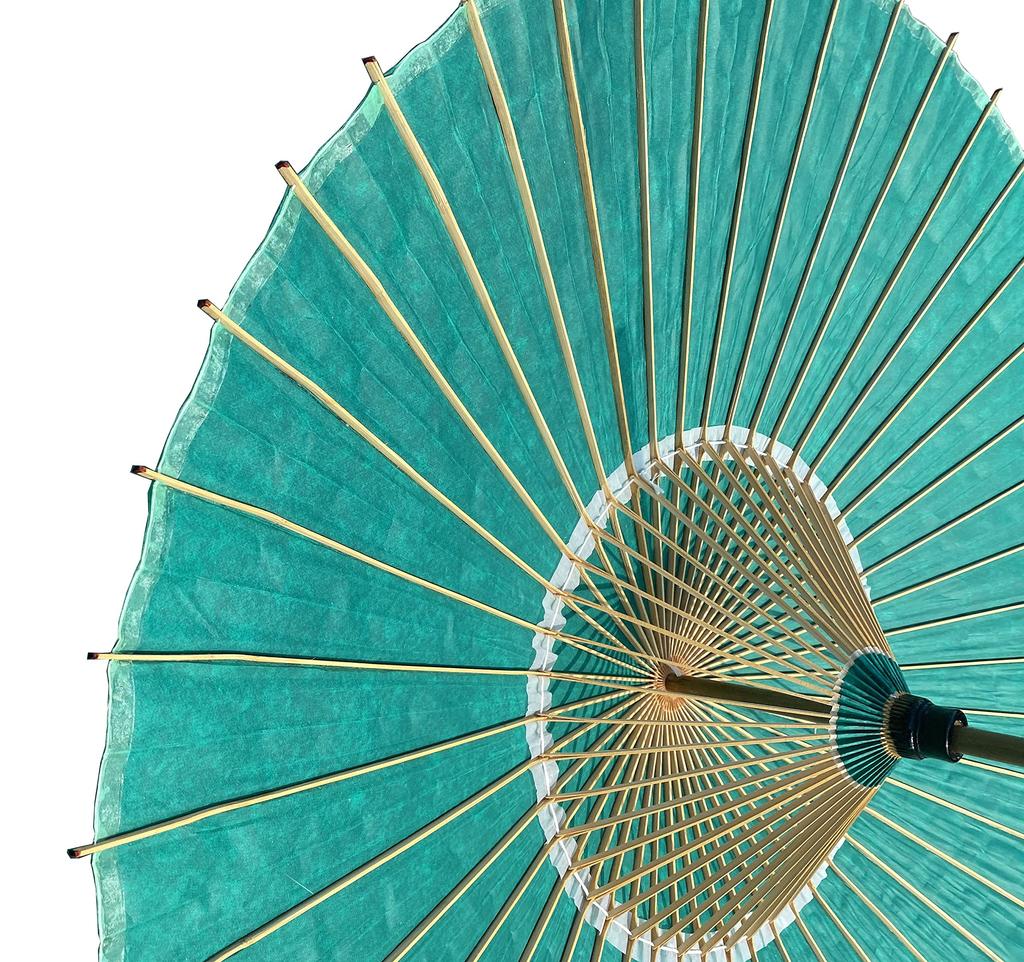 Yamamoto Takezaikuya Hannari Waterproof Japanese Made in Vinyl Coated (YAMAMOTOTAKIZAYIKUYA) Umbrella, Bangasa, Japan, (Green)