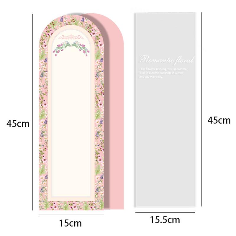 10Pcs Transparent Rose Packaging Bags Flower Bouquet Plastic Bag Bouquet Wrapping Paper Valentine'S Day Wedding Decor