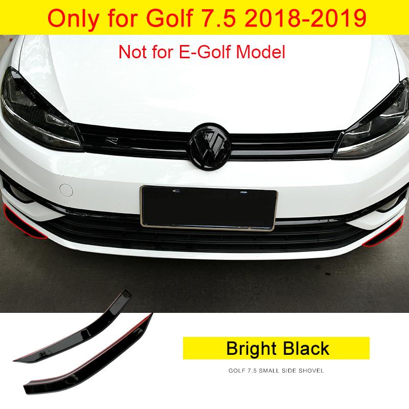 Car Front Bumper Splitter Lip Spoiler Diffuser Guard Body Molding Kit for VW Golf 7.5 MK7.5 Accessories 2017 2018 2019