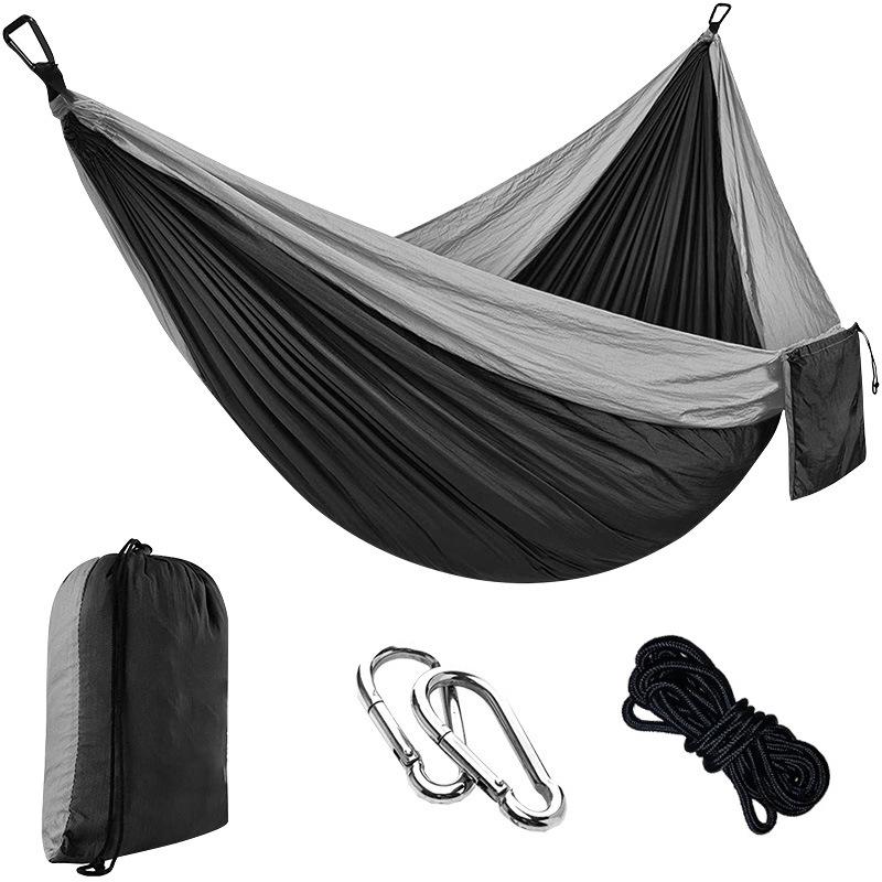 Portable Nylon Parachute Camping Hammock Swing Chair (Single/Double)