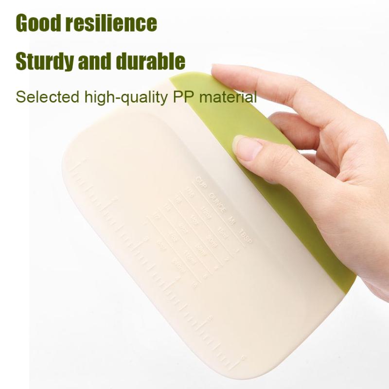 Dough Scraper Bowl Scraper Bread Cream Cake Pizza Cutter Bench Scraper Dough Cutter Diy Baking Kitchen Cooking Tools With Scale