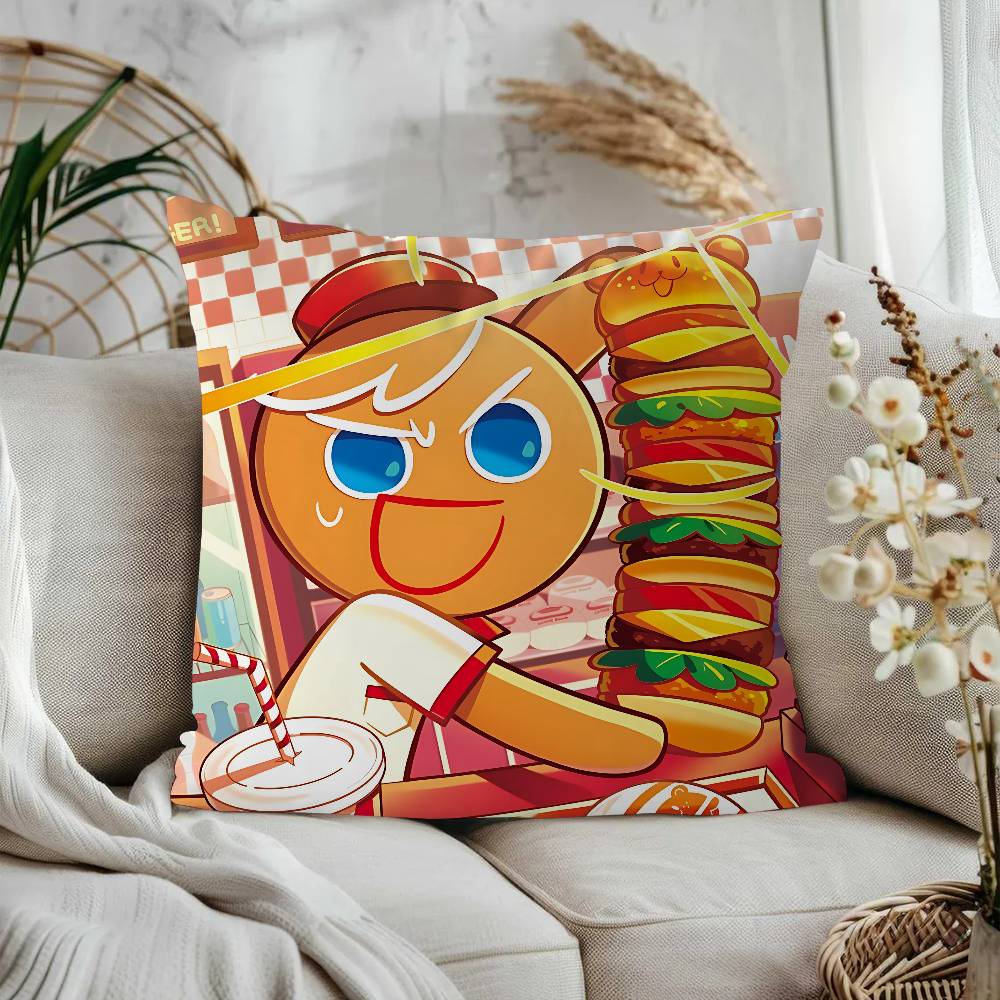 Anime Cookie Run K-Kingdom Personalized Pillow Cover Kids Bedroom Wild Party Decor Pillowcase Kid Birthday Shower Gift