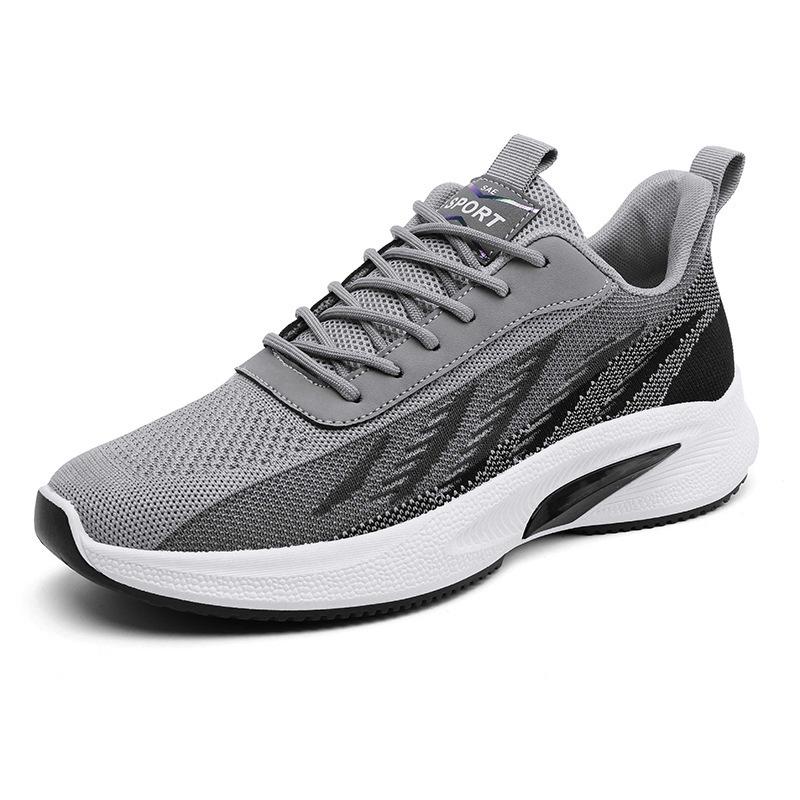 Spring New Fly-woven Sports Shoes Men's Running Shoes Casual Non-slip, Wear-resistant and Breathable Version, the Same for Men and Women