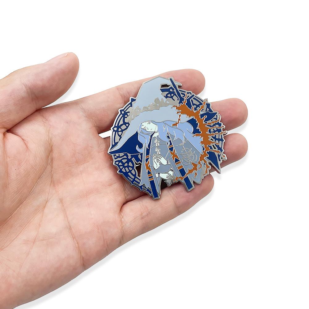 Game Ranni Melina Figure Cosplay Elden Pins Brooch Anime Enamel Metal Badge Button Brooch Bag Clothes Decor Jewelry Gift