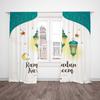 Set Of 2 Muslim Ramadan Printed Curtains Living Room Bedroom Decoration Curtain Polyester Perfect For Sitting