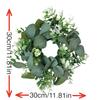 Artificial Flower Wreath Artificial Eucalyptus Wreath Greenery Garland Decoration for Wall Wedding Party Summer Celebration