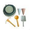 Kids Beach Toys Playset Portable Summer Outing Sandbox Toy Foldable Bucket for Children Boys