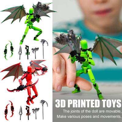 Κινητό σετ κούκλας, 3D Printed Titan Robot Mobile Doll, Posable Mobile Doll, Κατάλληλο για Συλλέκτες, Διακόσμηση επιφάνειας εργασίας