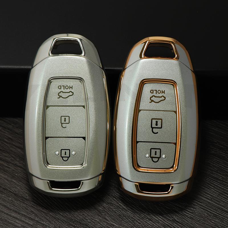 Quicksand TPU Car Remote Key Case Cover For Hyundai i30 ix25 Elantra KONA Solaris Azera Grandeur Ig TM Accent Santa Fe Palisade