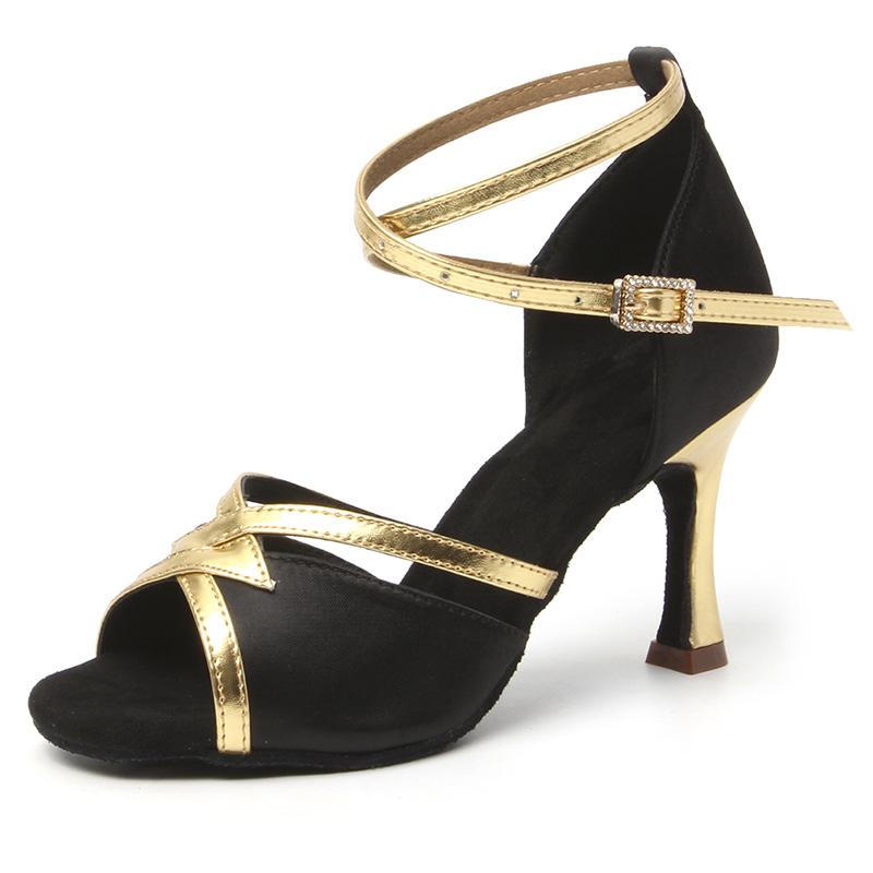 Latin Dance Shoes Women's High Heel Dance Shoes Tango Soft Bottom Dance Shoes Girls Salsa Ballroom Shoes