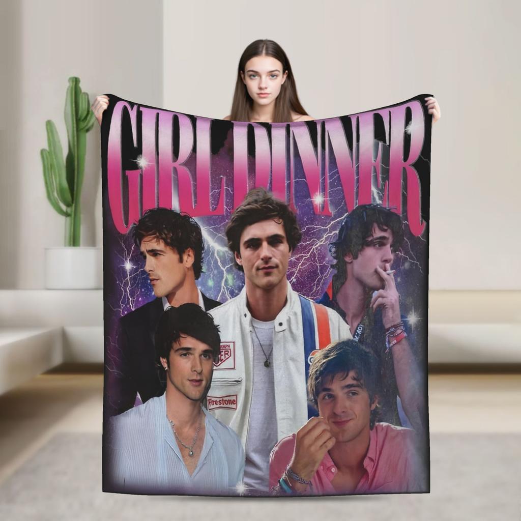 Jacob Elordi Australischer Schauspieler Poster Decken Qualität Weich Warm Überwurfdecke Winter Reisen Outdoor Bequeme Tagesdecke