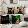 W-Wicked Part One Movie Pillow Case Home Dorm Chair Back Short Plush Double-Sided Printing Office Nap Time Cushion Cover