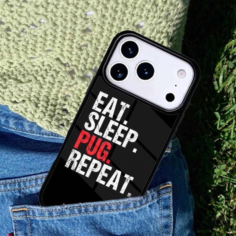 Funny Cartoon Pug phone case cover Compatible with for IPhone 17air 16e 15 14 13 12 11Pro Max 17 Air
