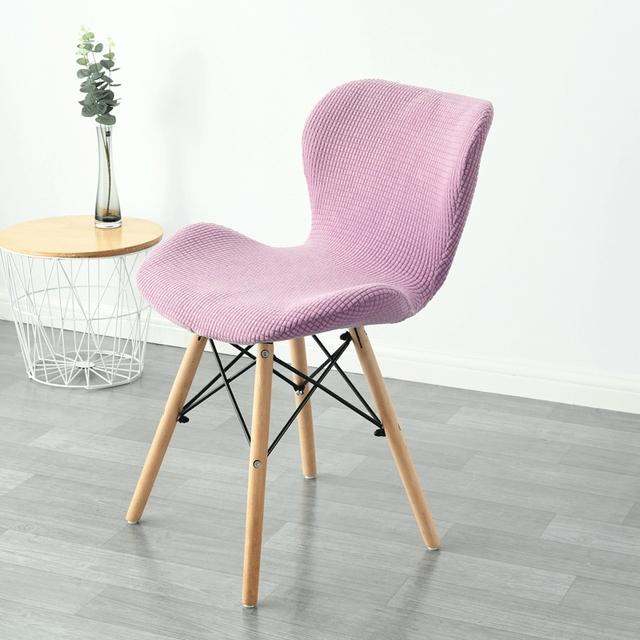 1 /2 /4 /6pcs Curved Butterfly Chair Cover Spandex Dining Stool Chair Slipcover Funda Silla Asiento Stretch Washable Seat Covers