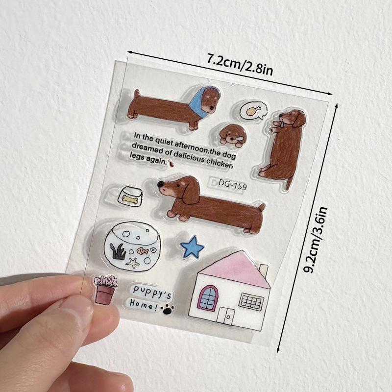 INS Phonecase Jelly Sticker Korean Style Journal Sticker DIY Mobile Phone Case Laptop Cartoon Stickers Waterproof Cute Decal
