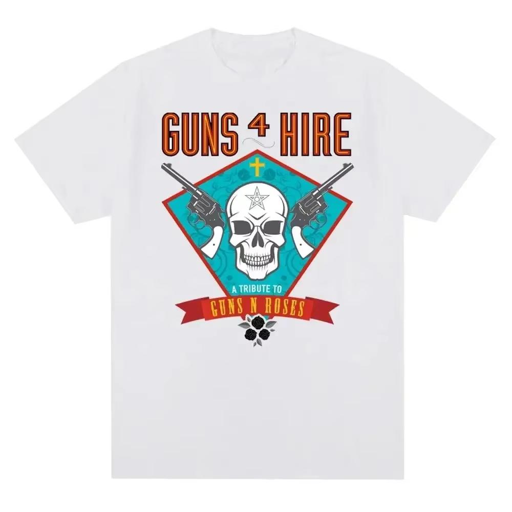 Guns N Roses Graphic Print T Shirt Vintage Rock Band Streetwear Short Sleeve Fashion Crew Neck T Shirt Women Tshirt Unisex