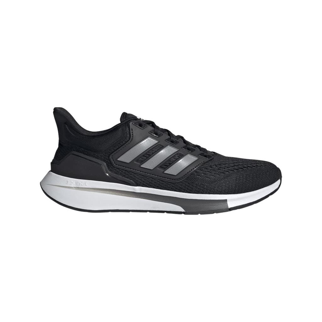 Adidas EQ21 Run WF306 Running Core Size Cm Men's Shoes, Black/Iron Metallic/Carbon (H00512), 26.5