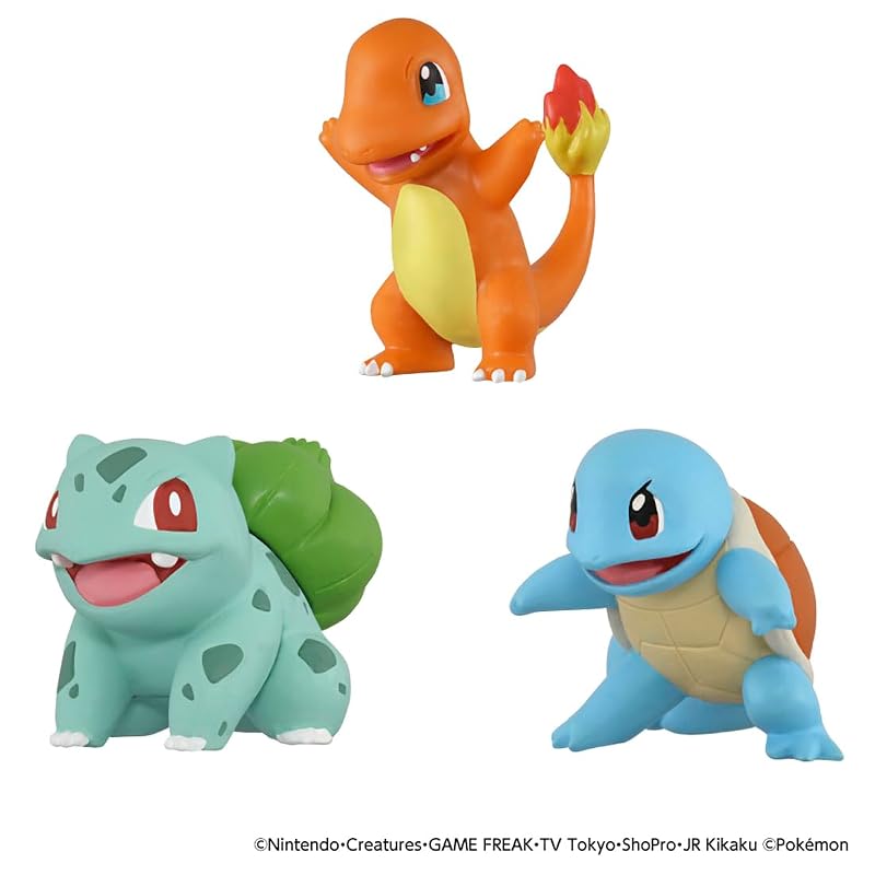 TAKARA TOMY Pokémon 30th Anniversary MonColle Journey 3-Pokémon Set Kanto Region