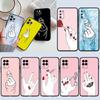 IK54 pink Hand Rose Smoke New High-End Shell Phone Case for Redmi Note 8 9 Pro Max 9S 9T 9C NFC 8T 8A 10A A4